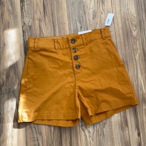 NWT old navy O gold high waisted shorts